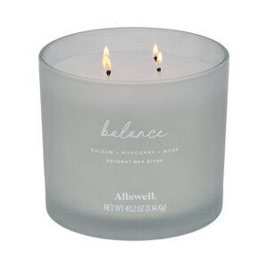 Balance (Balsam + Mahogany + Musk) Scented 4-Wick Spa Jar Candle 40.2oz